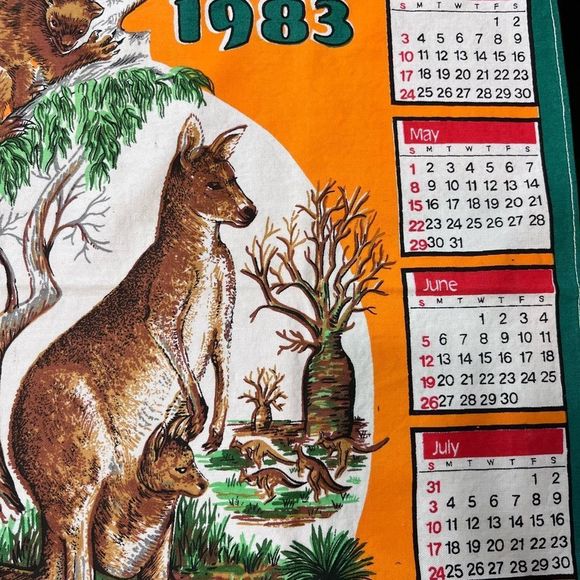 1983 Australian tea towel.  Vintage unused   - Picture 3 of 11